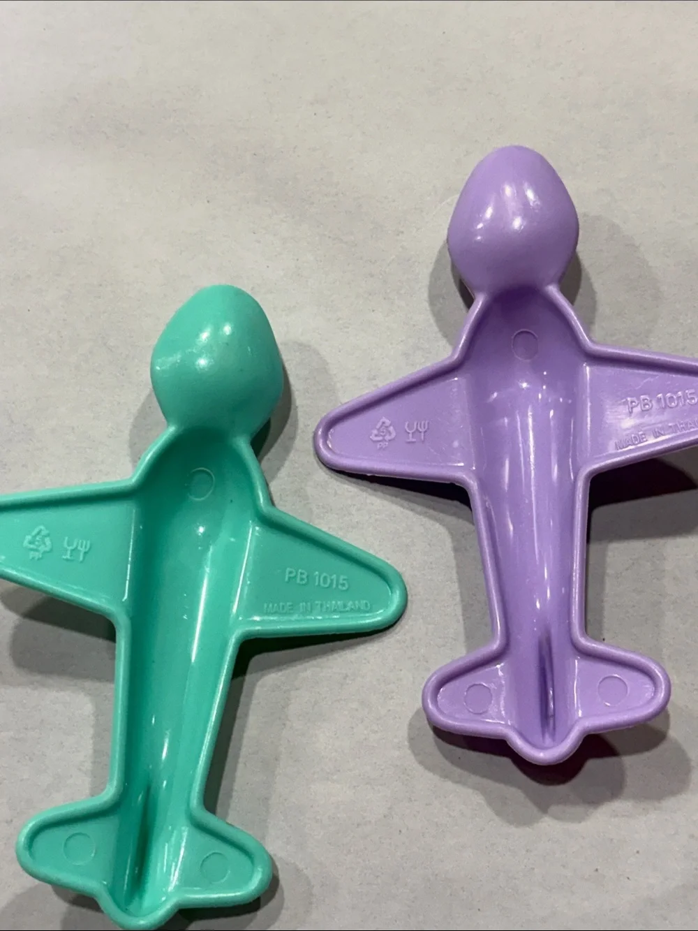 Vintage food flyers 1990’s Y2K Purple and Teal Airplane Scoop Toys - Kids Toys